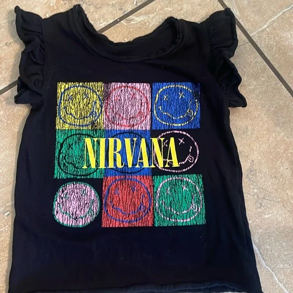 NIRVANA Shirts Tops Little Girls Toddler Officially Licensed